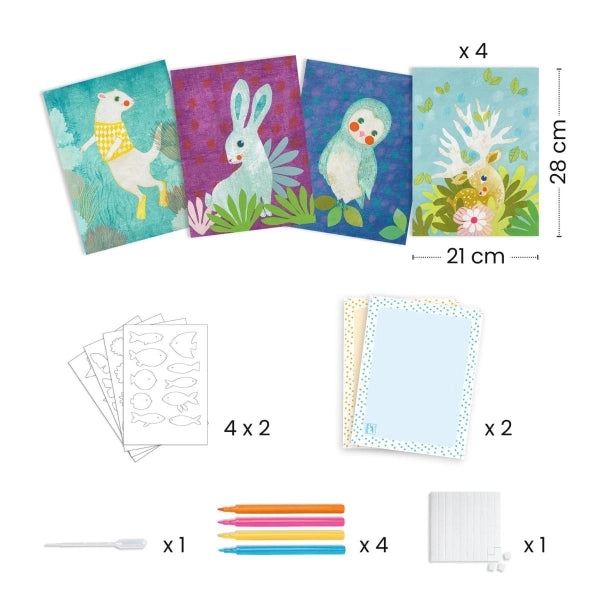 Djeco Basteln mit Löschpapier