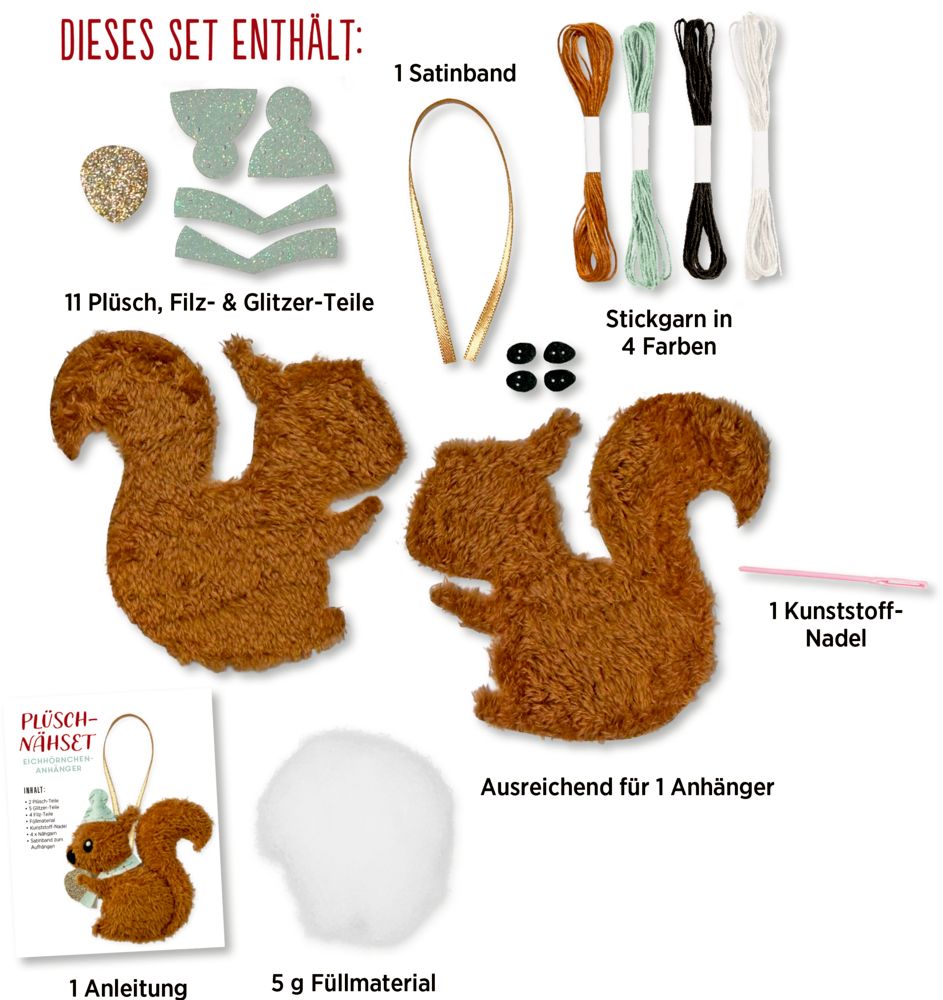 Die Spiegelburg Plüsch-Nähset Weihnachten
