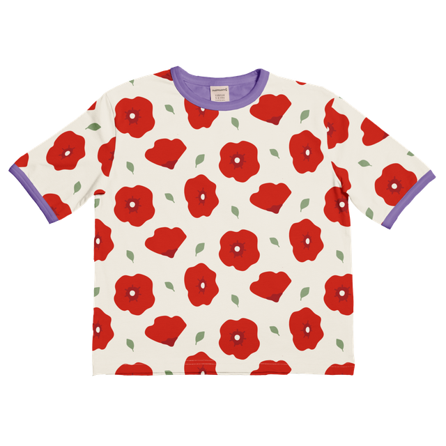 maxomorra oversized Shirt Poppies