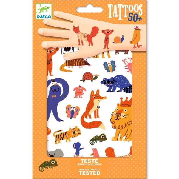 Djeco Tattoos Lustige Tiere