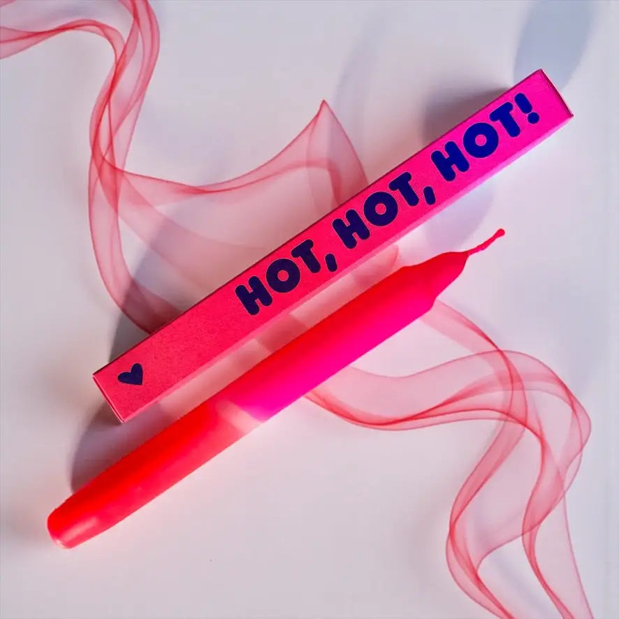 pinkstories Kerze hot, hot, hot