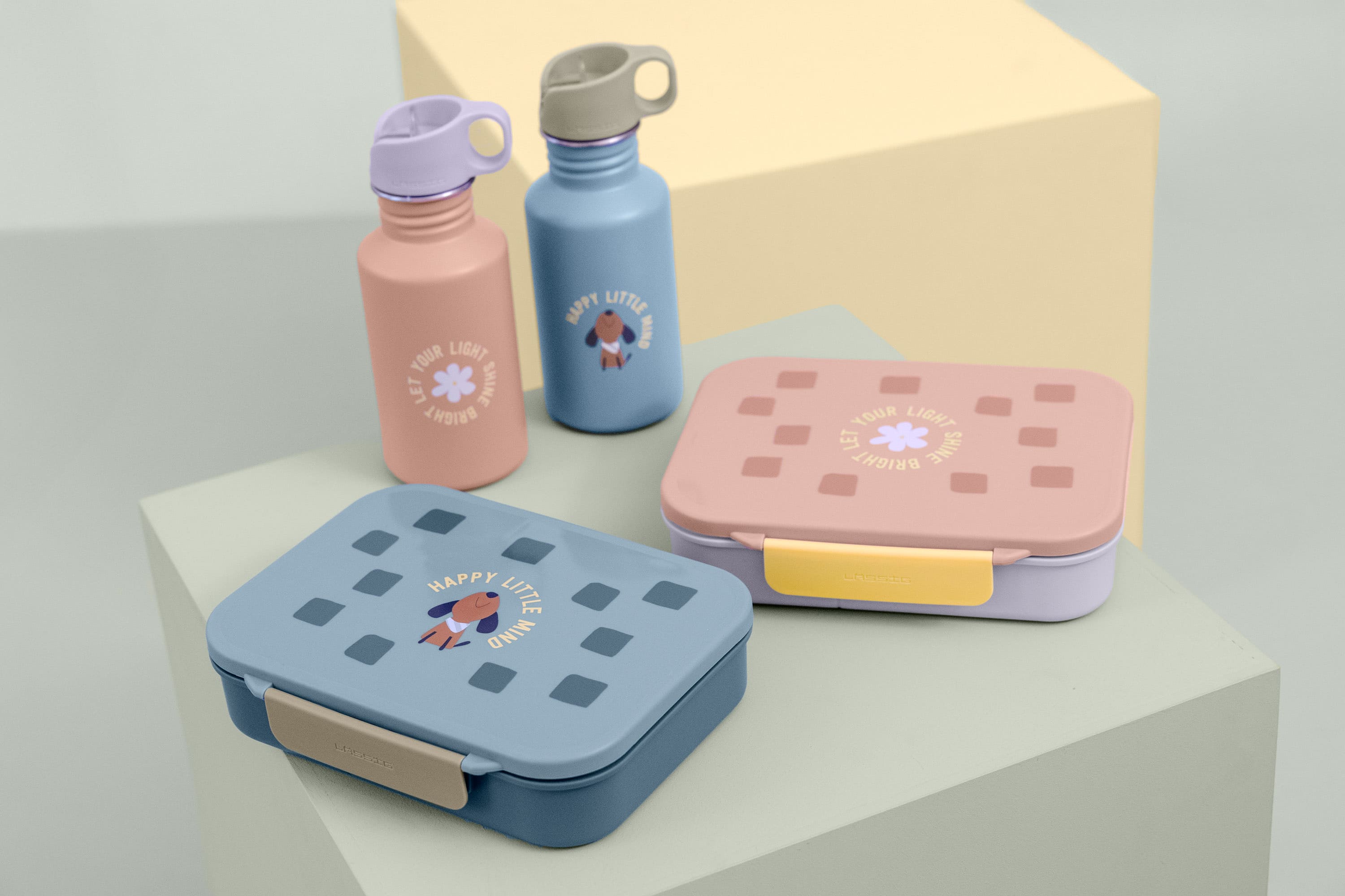 Lässig Lunchbox Pattern Party rose/lilac