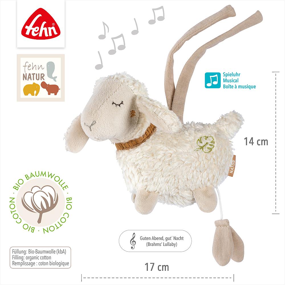 Fehn natur Mini Spieluhr Schaf