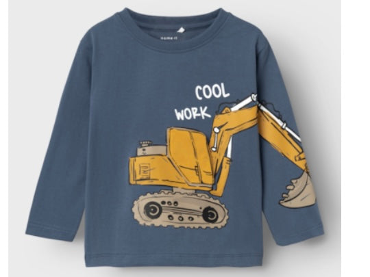 name it T-shirt Langarm cool work Bagger ( NMMNIALL NREG LS TOP BOX )