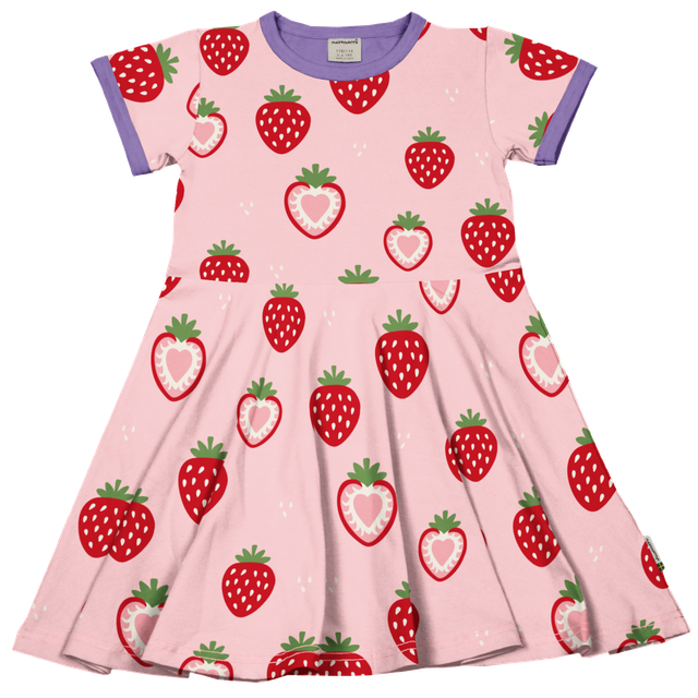maxomorra Kurzarmkleid Strawberries