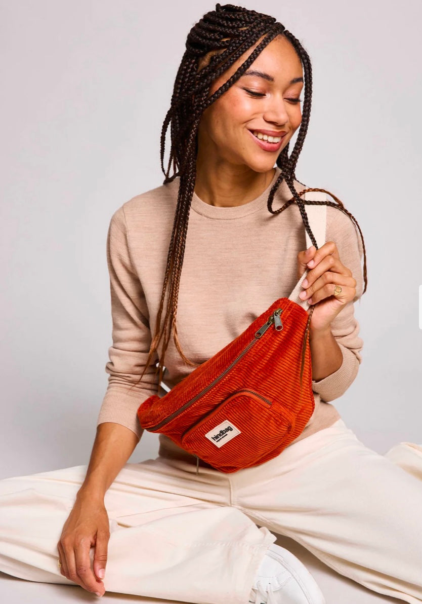 hindbag Sofia Velours ziegelrot