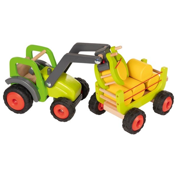 goki Frontlader mit Heuwagen