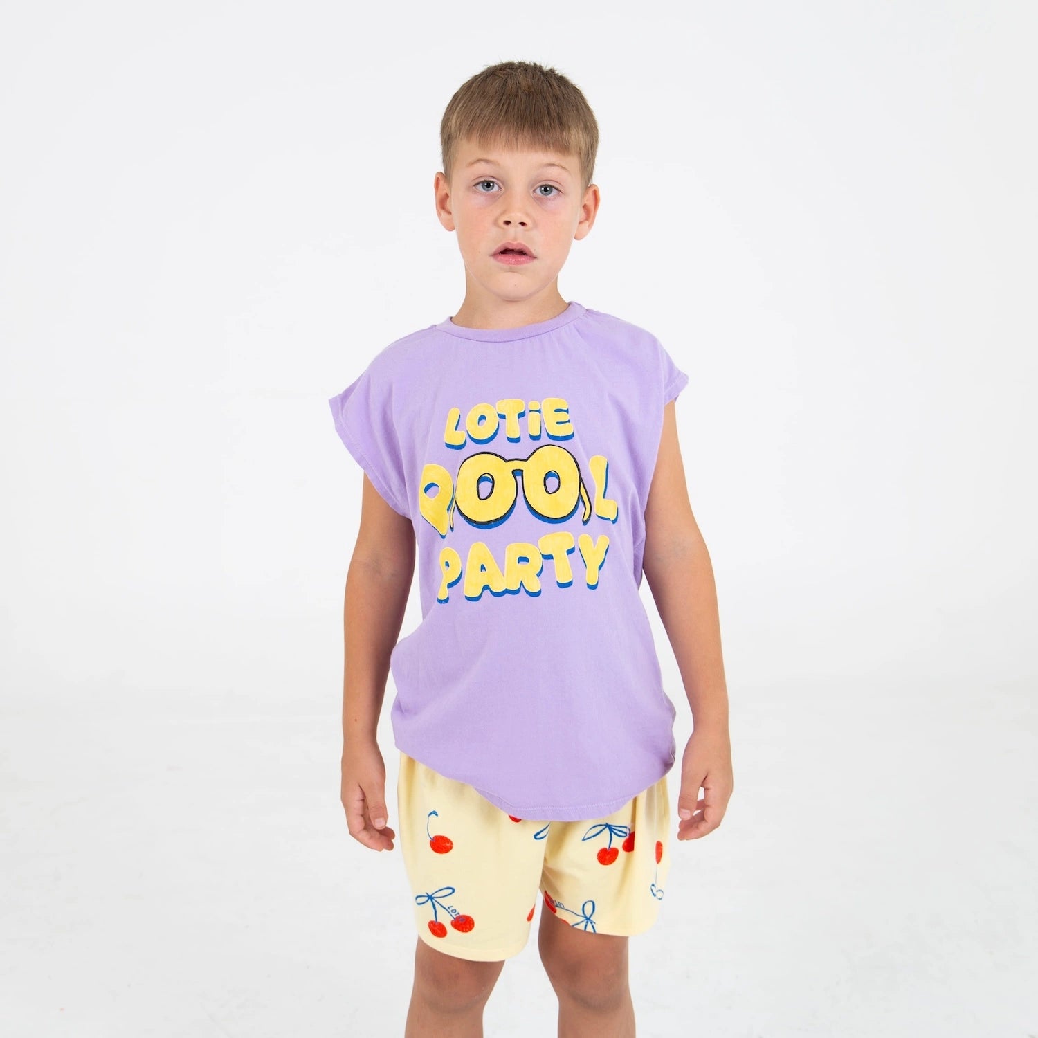 lötiekids T-Shirt Mauve Pool Party