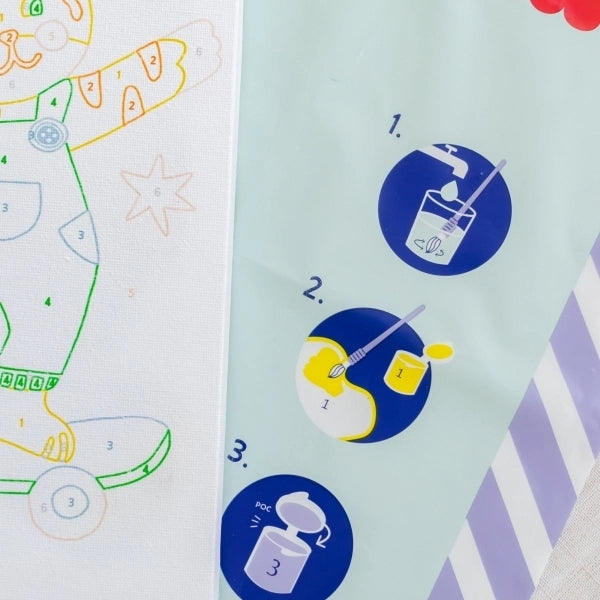 La petite épicerie Malen nach Zahlen Skater