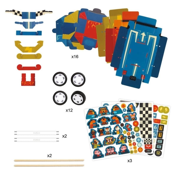 Djeco Do it Yourself 3 Rennautos
