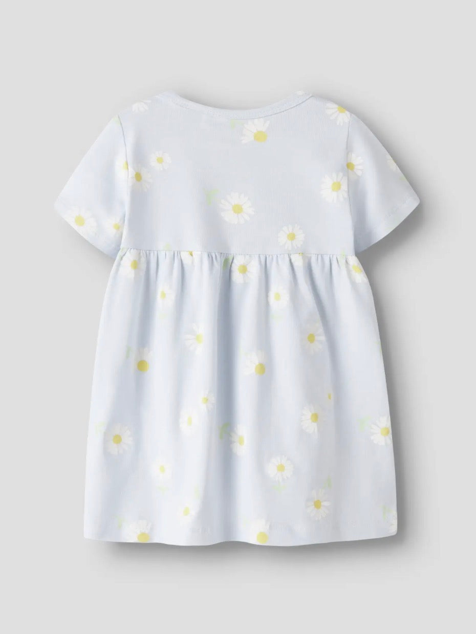 name it Kurzarmkleid Blau mit Gänseblümchen (nbfvandora)