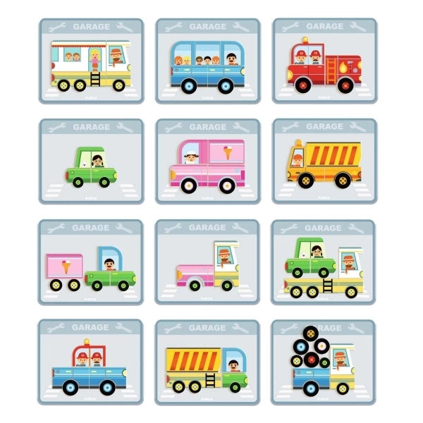 Djeco Magnetspiel: Vehicles