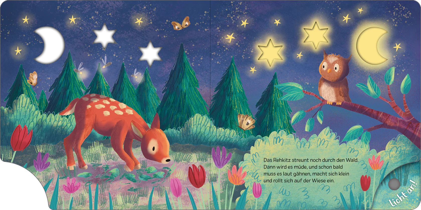 arsEdition Mein Schlummer-Licht-Buch  Gute Nacht, Wald