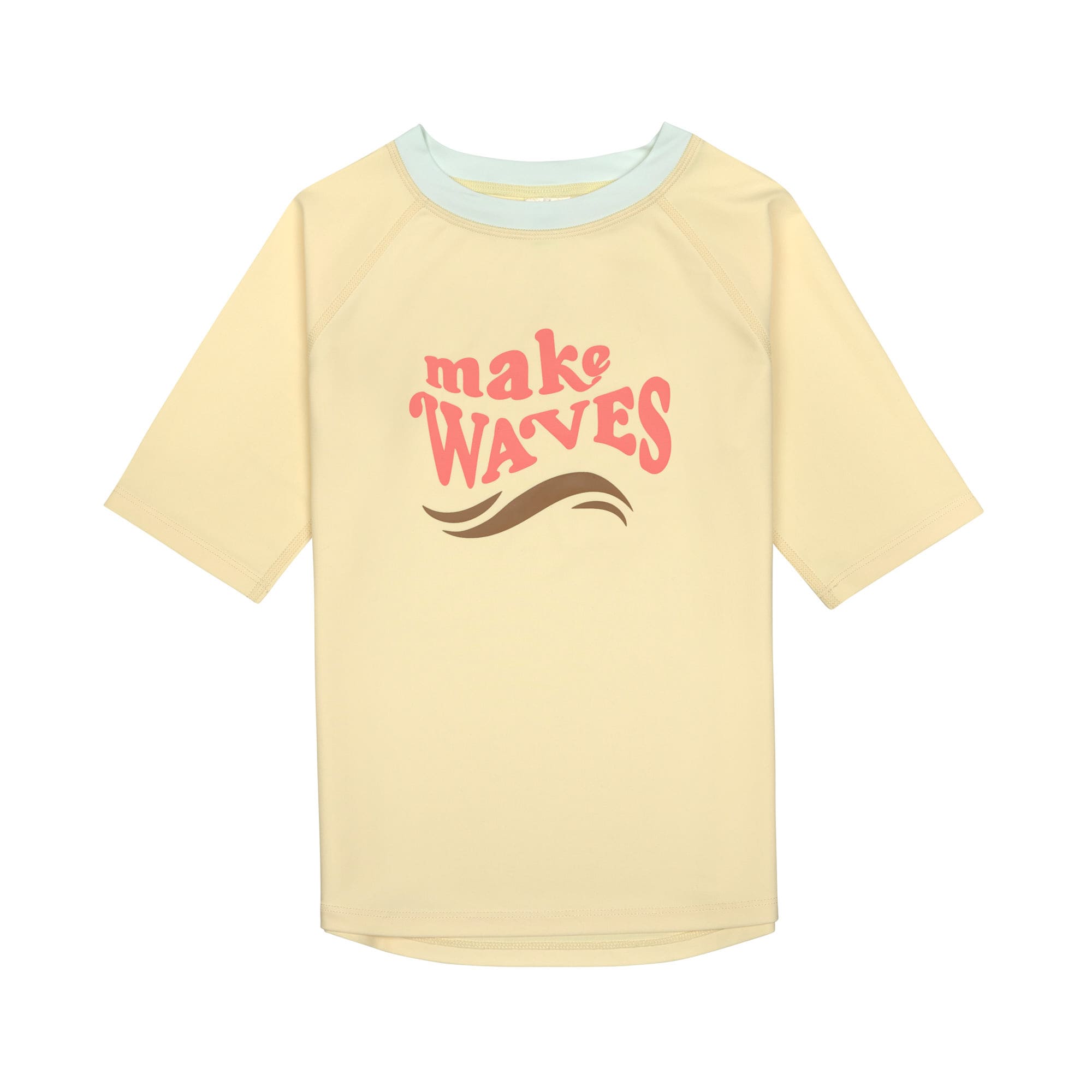 Lässig gelbes Schwimmshirt Make Waves