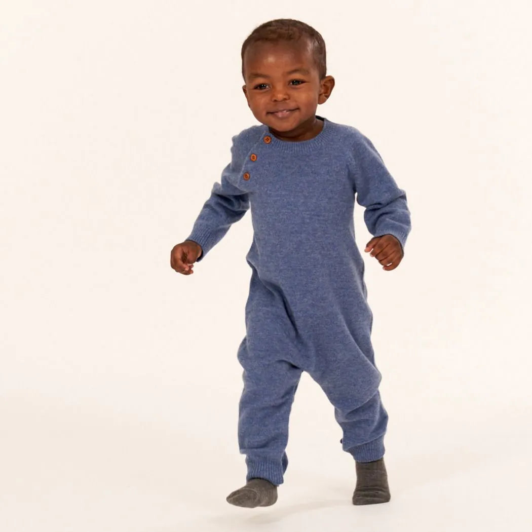 Sense Organics Romper aus Wolle ESKE Denim Melange