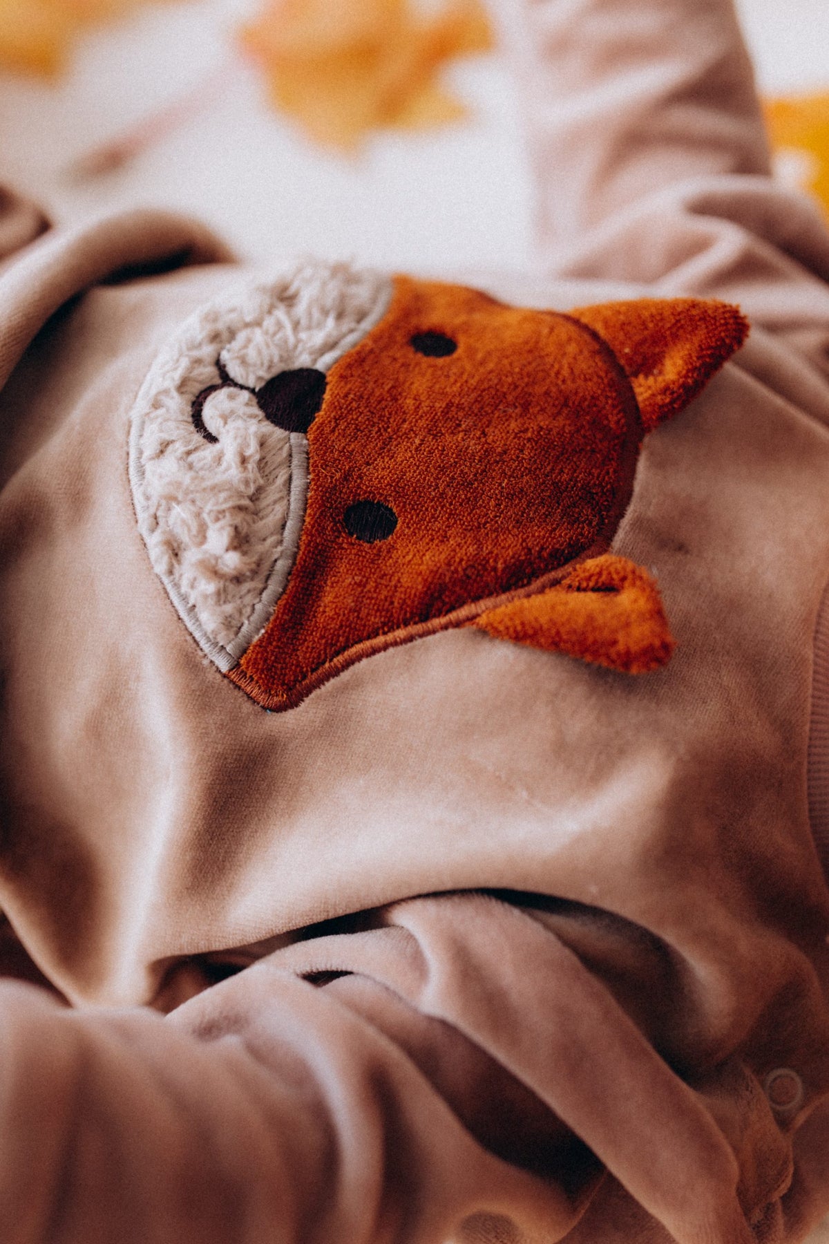 wooly organic Sweatshirt mit einem Fuchs