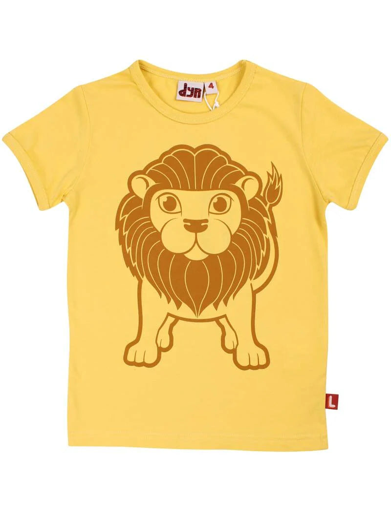 dyr T-Shirt gelb mit Löwe