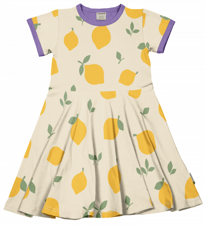 maxomorra Kurzarmkleid LEMON