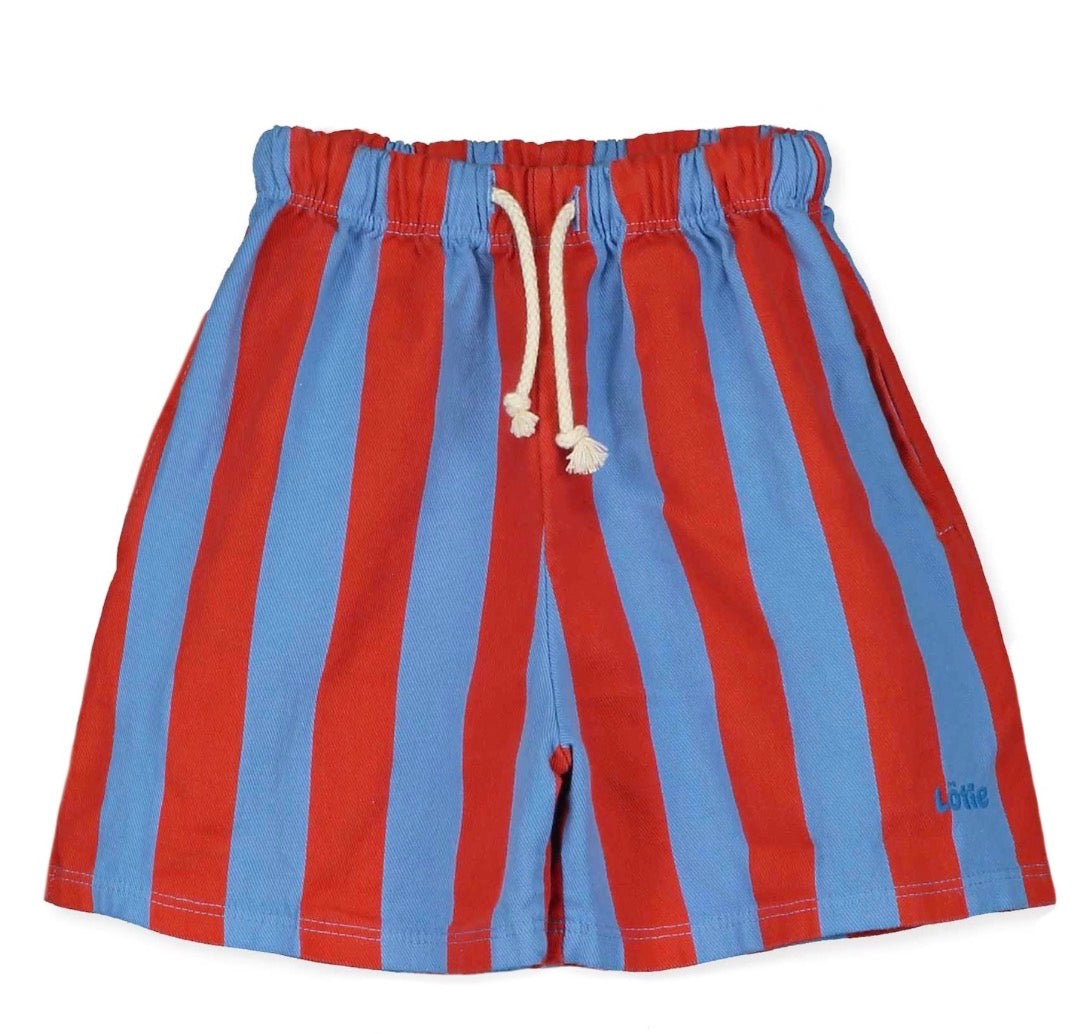 lötiekids Shorts rote und blaue Streifen
