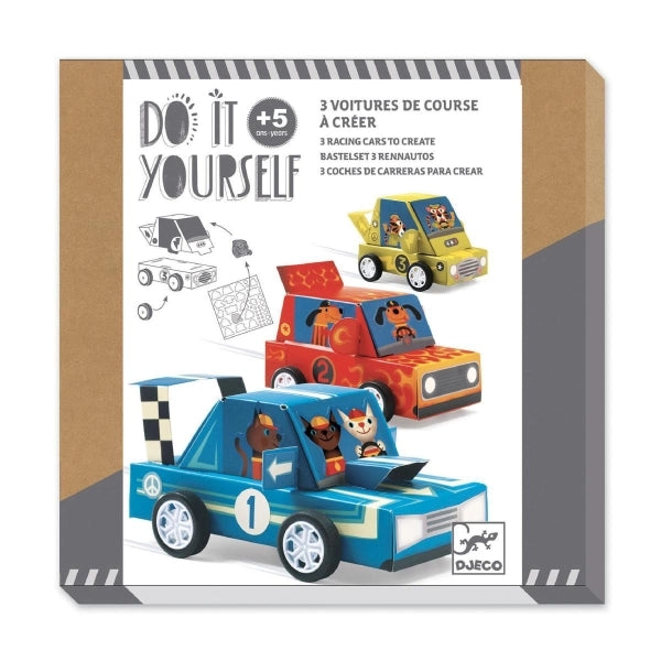 Djeco Do it Yourself 3 Rennautos