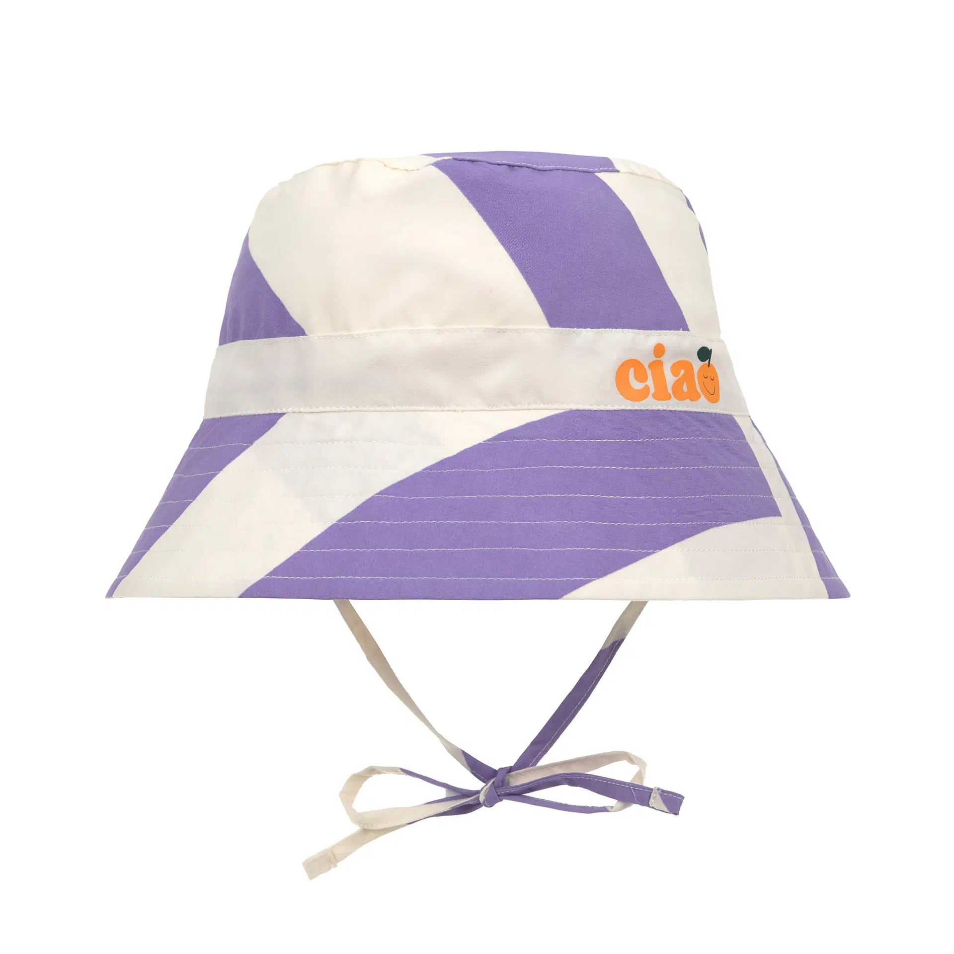 Lässig Fischerhut gestreift Purple mit UV-Schutz