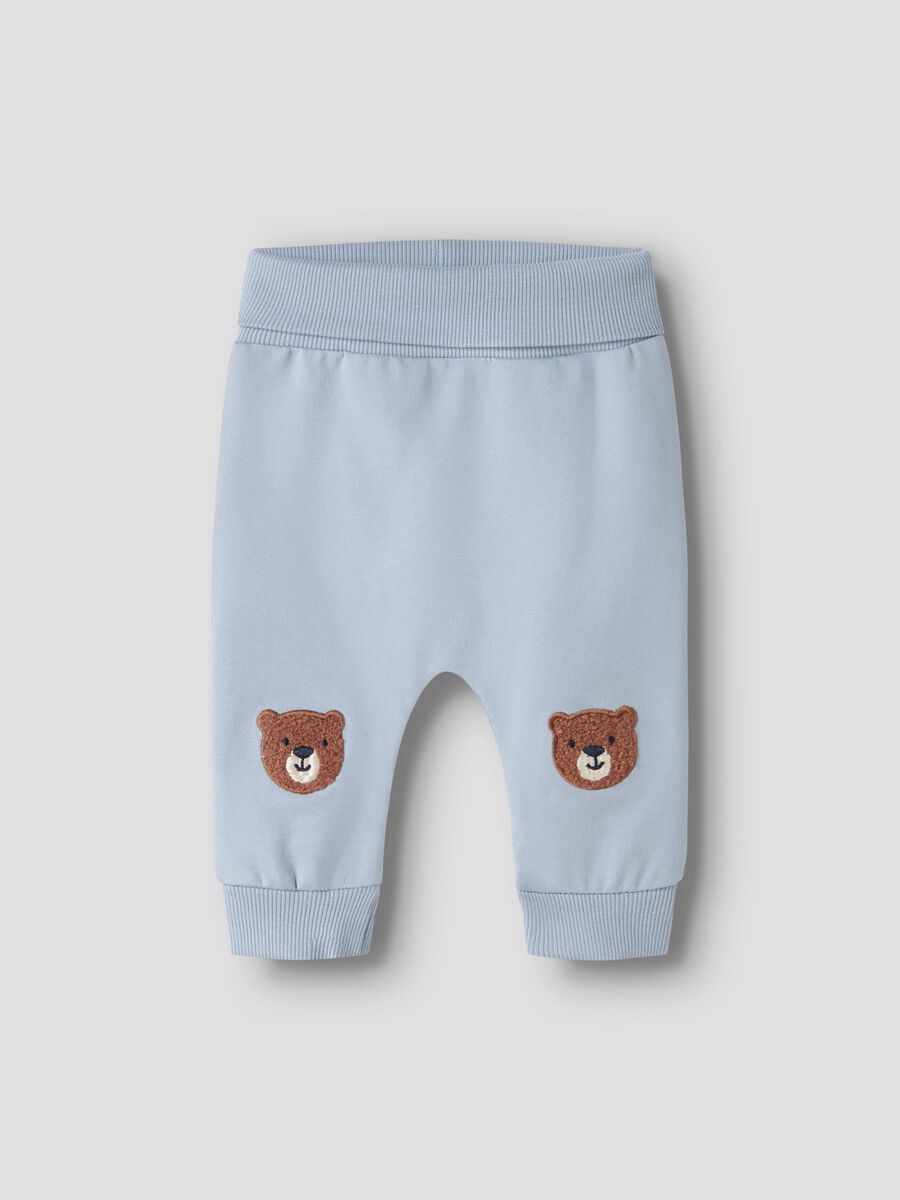 name it Jogginghose hellblau mit Bär (nbmdaddel)