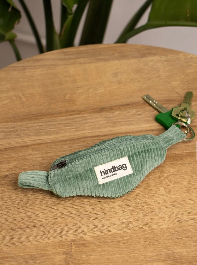 hindbag Schlüsselanhänger Come Velours mintgrün