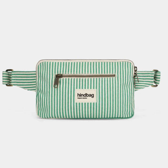 hindbag Bauchtasche Harry grün gestreift