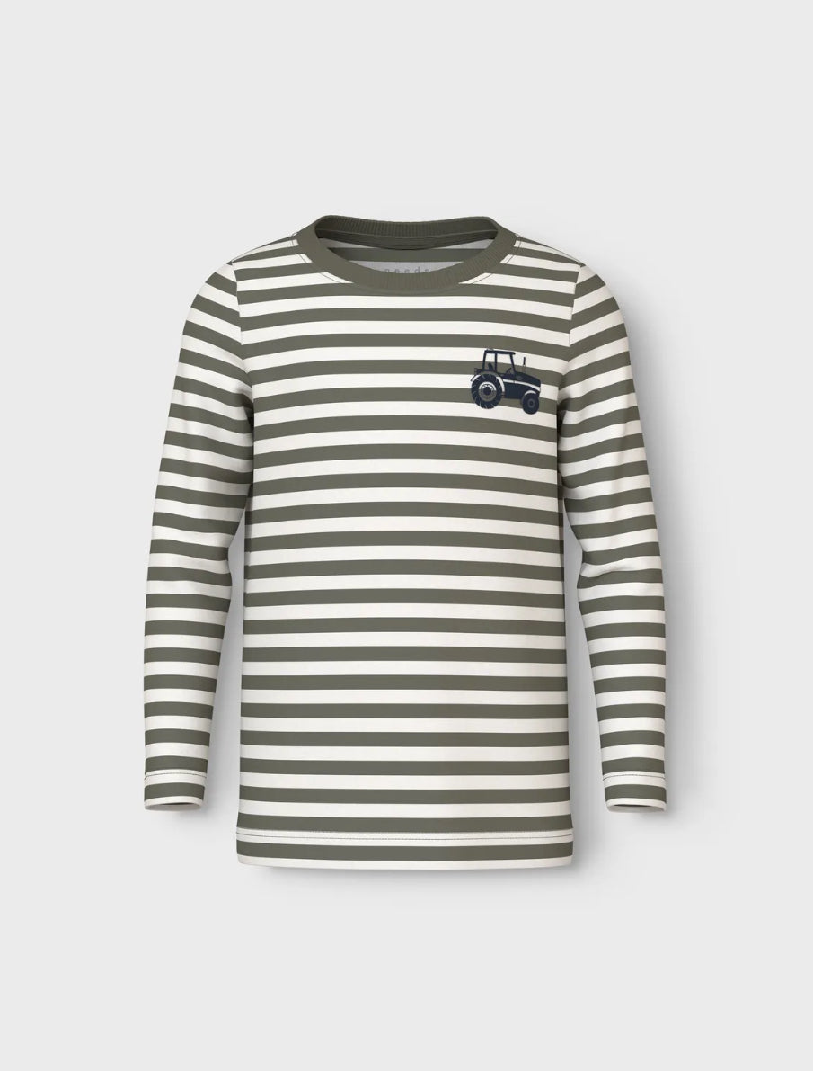 name it Langarmshirt Doppelpack (nmmvilly) Dusty Olive/China Blue