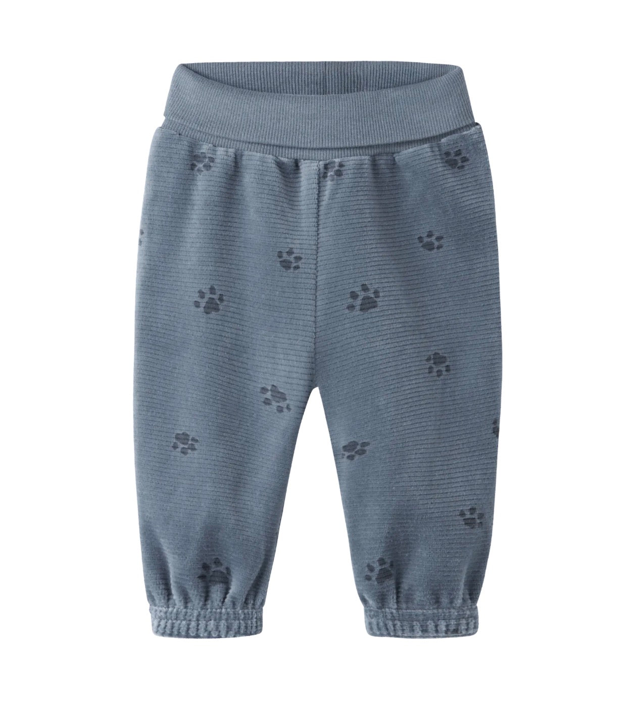 name it Baby Hose velours (nbmnorden) blau