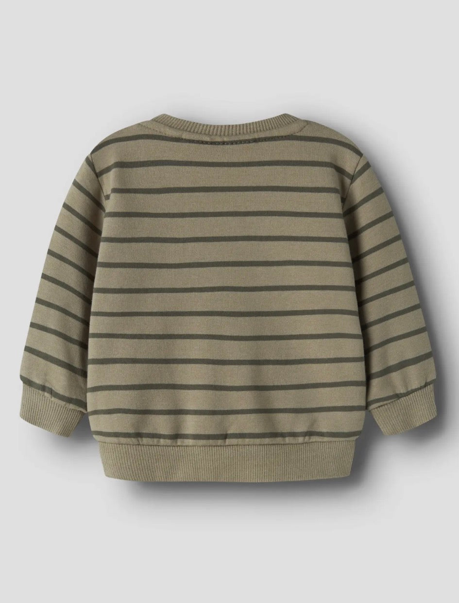 name it Baby Sweatshirt Fuchs (nbmnaddel) grün