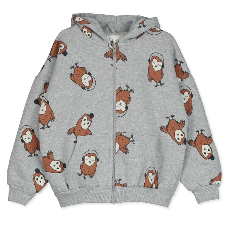 lötiekids Sweatjacke mit Kapuze Owls