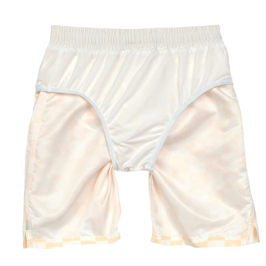 Lässig Badehose kariert vanilla/ sea salt