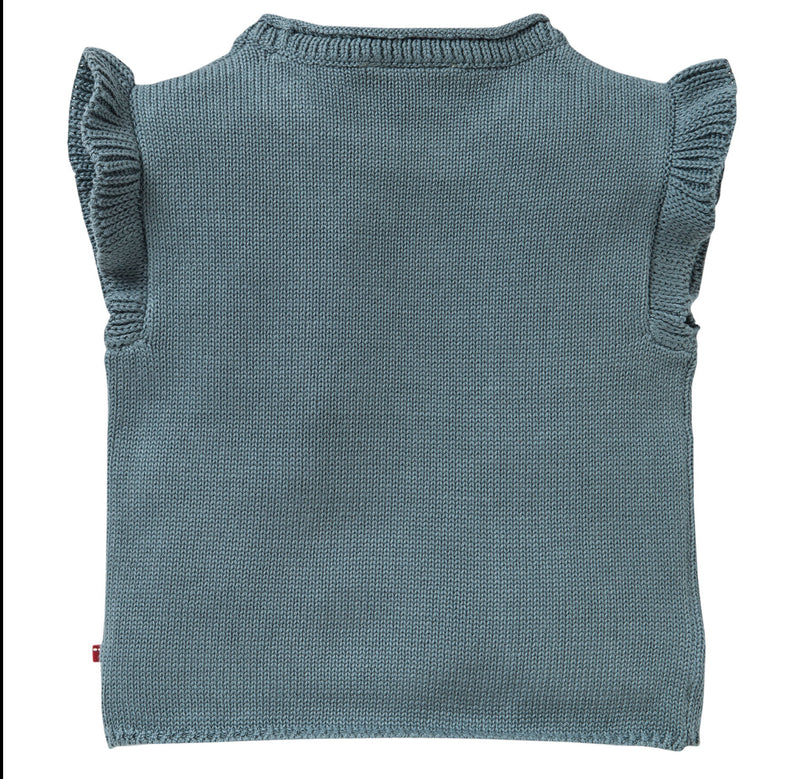 People wear Organic - Strickpullunder blaugrau