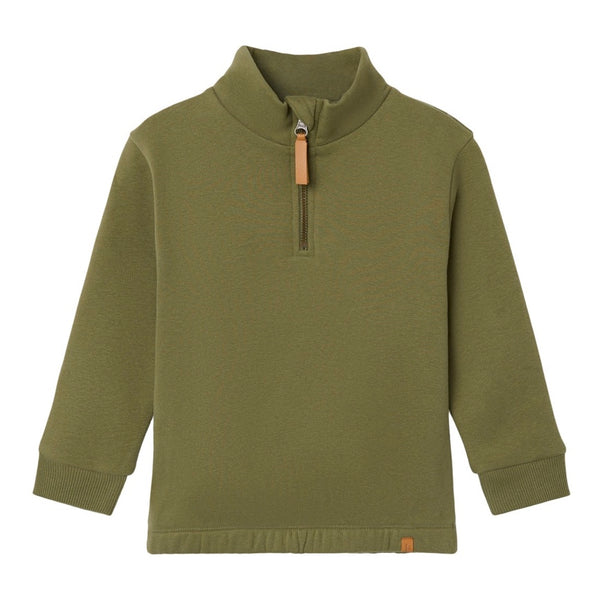 Lil’Atelier Sweatshirt mit Reißverschluss Loden Green (nmmilondon)