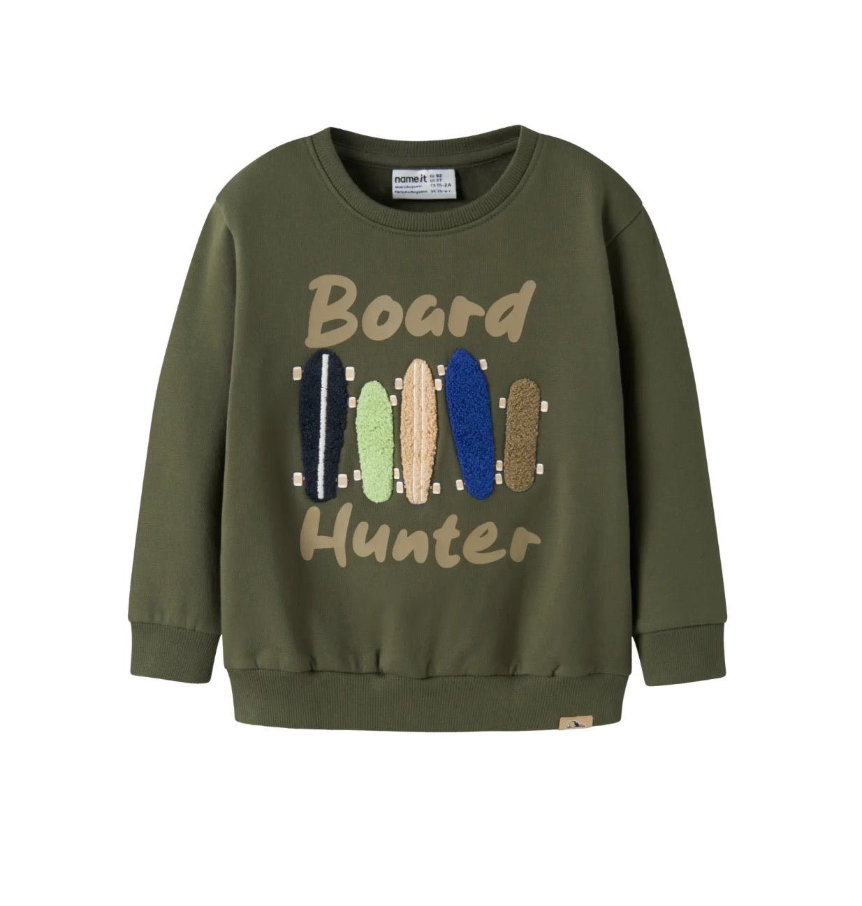 name it Sweatshirt Skateboards (nmmniel) grün