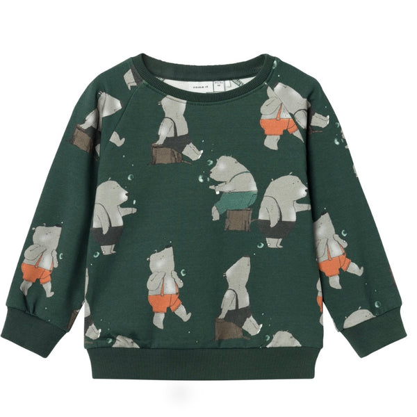 name it Sweatshirt mit Bären Pine Grove( nmmlarsen)