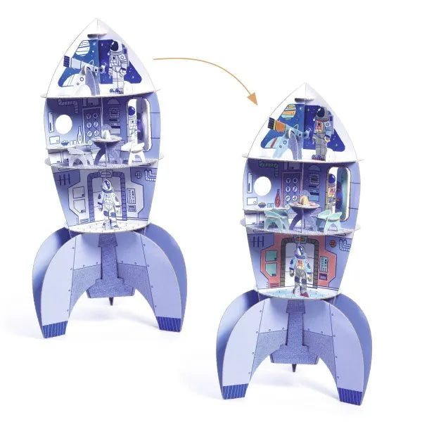 Djeco Malen und Stecken Weltraumrakete