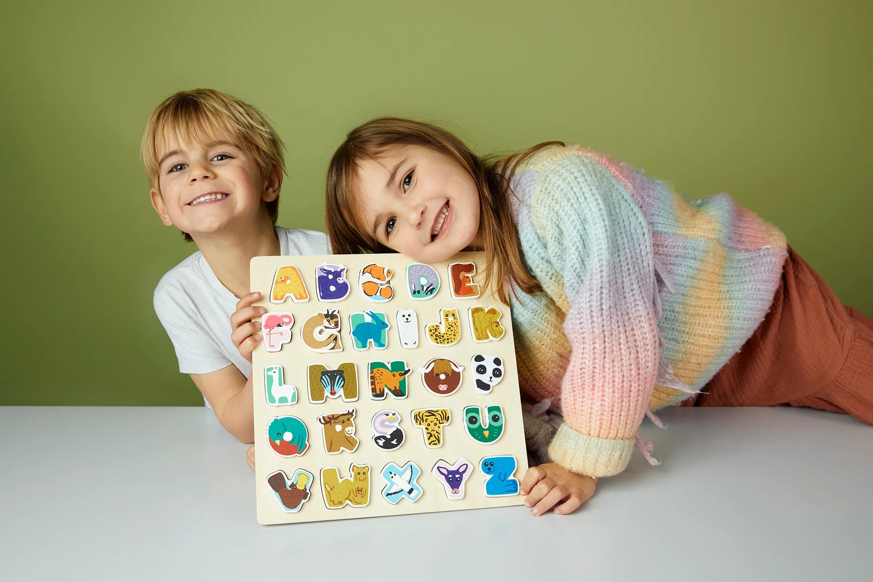SuperBlocco Taffe Tiere Buchstaben Puzzle