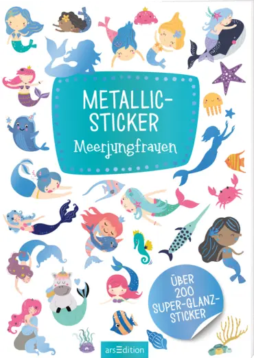 arsEdition Metallic-Sticker Meerjungfrauen