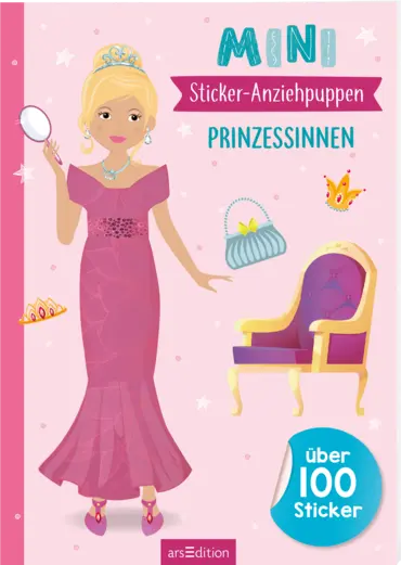 arsEdition Mini Sticker-Anziehpuppen Prinzessinnen