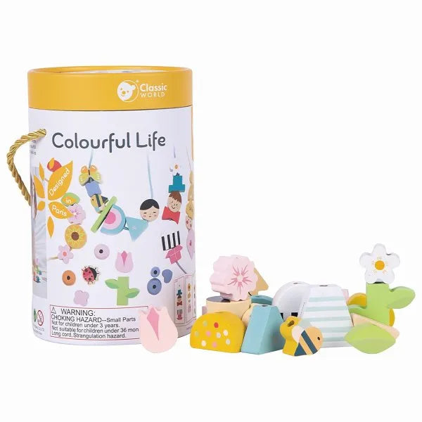 Classic World Fädelkette Figuren Colorful Life