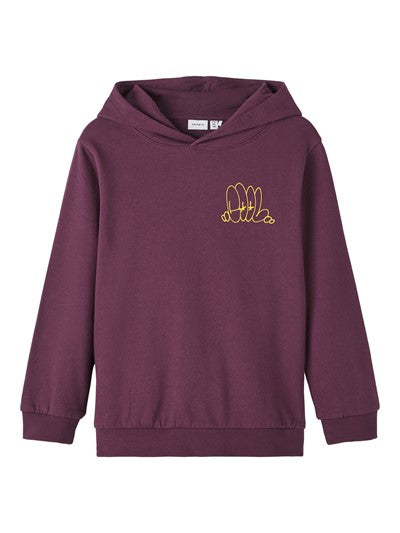 name it Loose Fit Hoodie Prune Purple (nkmohatte)