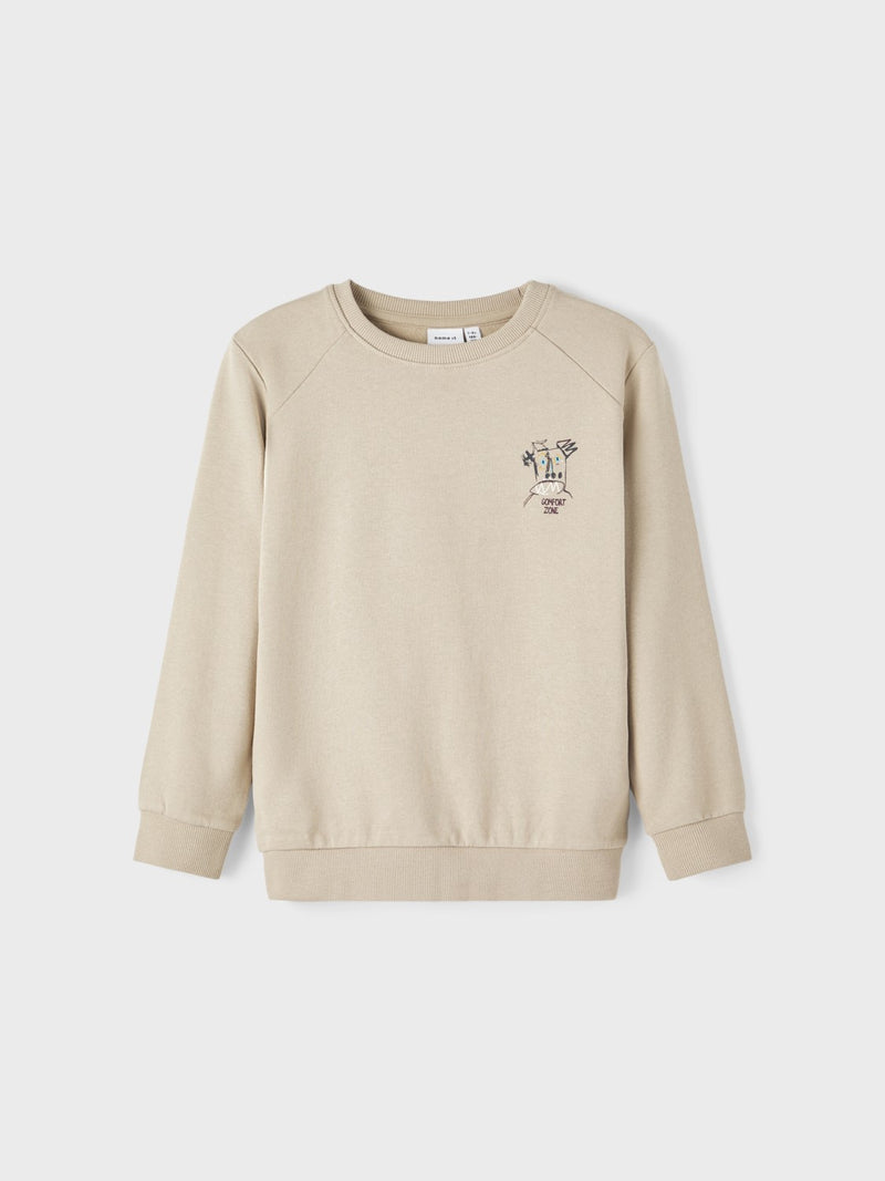 name it Regular Fit Sweatshirt Oxford Tan (nkmohulan)