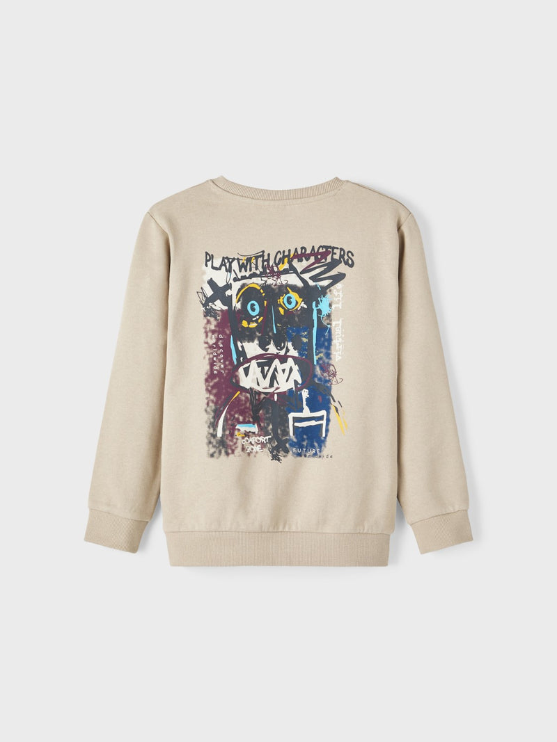 name it Regular Fit Sweatshirt Oxford Tan (nkmohulan)