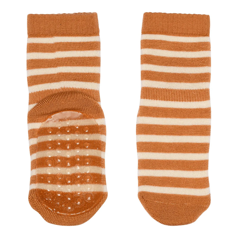 mp Kids Stoppersocken braun gestreift