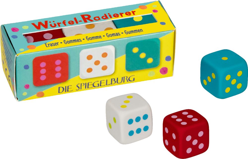 Die Spiegelburg Würfel-Radierer