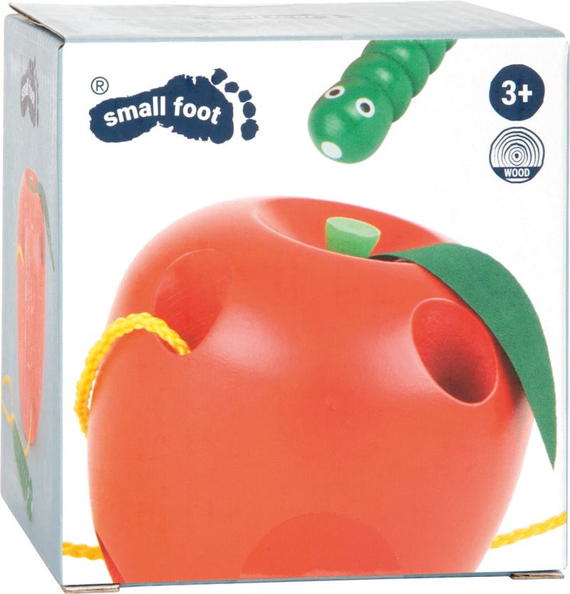 small foot Fädelspiel Apfel und Wurm