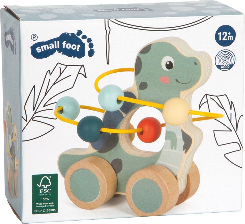 small foot Schiebetier mit Motorikschleife Dino