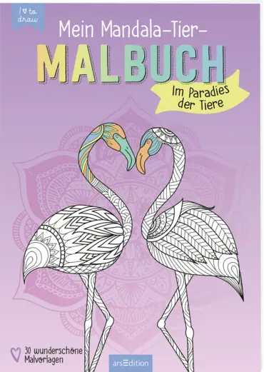 arsEdition Mein Mandala-Tier-Malbuch – Im Paradies der Tiere